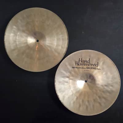Sabian 14" HH Manhattan Groove Hi-Hat Cymbals (Pair) Natural image 2