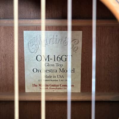 Martin OM-16GT 2007 - Gloss Top image 5