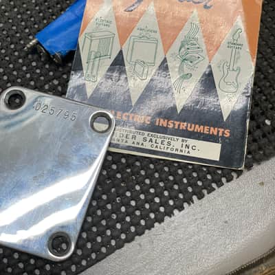 Fender Stratocaster Neck Plate 1957 - 1958 image 3