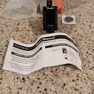 Fender FT-004 Clip-On Chromatic Tuner 2010s - Black image 2