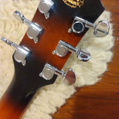Washburn 2018 EA15ATB-A Mini-Jumbo Tobacco Burst Acoustic Electric w/Roadrunner HSC image 12