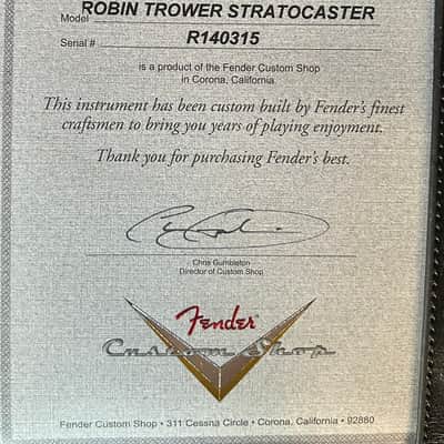 Fender  Custom Shop Robin Trower Stratocaster  2025 - Midnight Wine Red / 7lbs. 15.8oz. #R140315 image 10