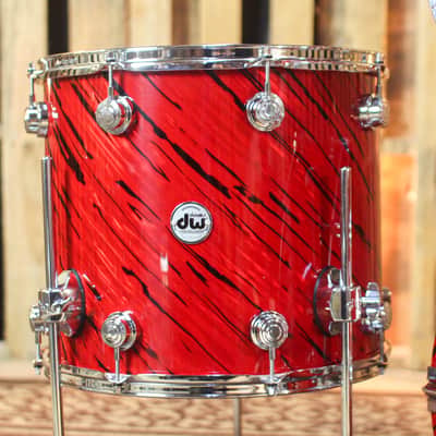 DW Collector's Maple 333 Twisted Red Lava Drum Set - 22,10,12,16 -  SO#1447459 image 6