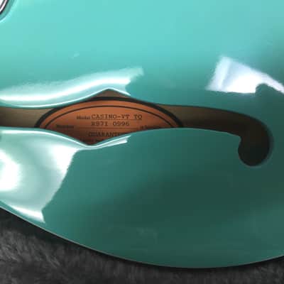 Epiphone Casino-VT TQ Gloss Turquoise image 15