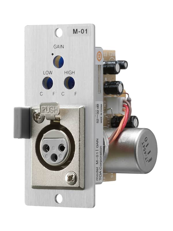 TOA M01F Microphone Input Module for 900 Series Amplifiers, XLR-F image 1