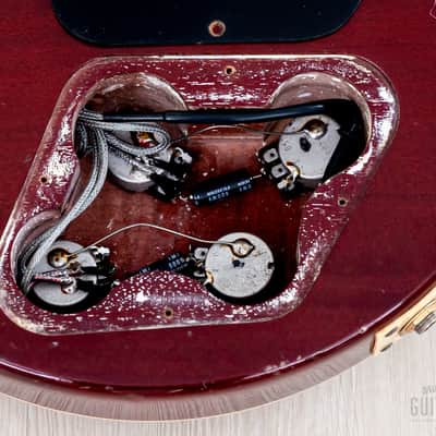 1985 Greco Mint Collection EG59-240 Burst Standard Carved Top w/ Dry Humbuckers & Case, Japan Fujigen image 15