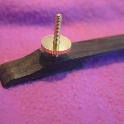 NOS Gibson rosewood bridge assembly base + wheels for L5 Super 400 byrdland 137 L4 archtop ces abr1 image 2