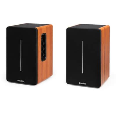 Audizio KS01B Regallautsprecher aktiv Set 120W BT Wood image 6