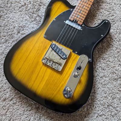 Electric Guitar Soloking MT-1 Ash Fm With Roasted Flame Maple Neck In 2 Color Sunburst Nafiri Special Run image 3