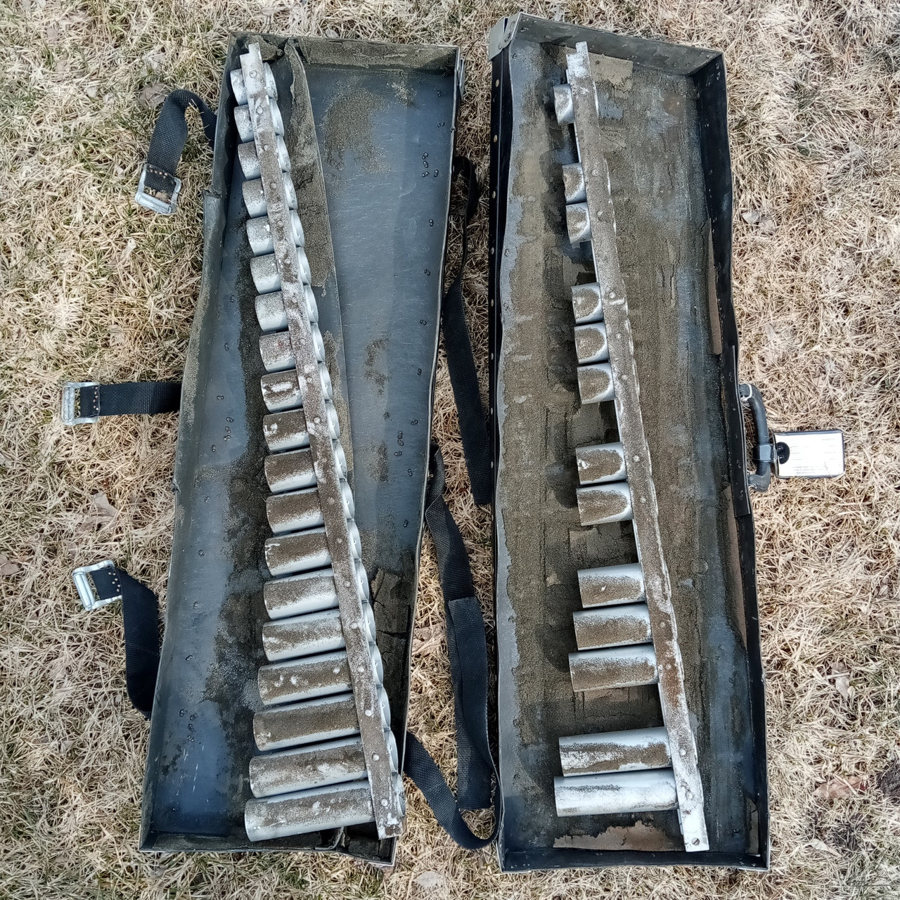 Musser M67 2.5 Octave C-G Xylophone Resonators Set+Anvil Hard Shell Case Vintage — main photograph