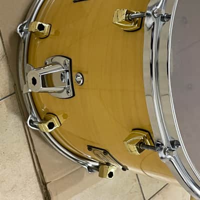 Yamaha Maple custom gold lugs 14x12 tom Blonde natural image 12
