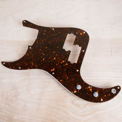Fender PB62 PB57 LH Precision P Bass Pickguard Left Handed Prewired Loaded with Pots, Capacitor, and Jack MIJ / CIJ Tortoise Shell Unused Old Stock 13 Hole Vintage Style Reissue image 1