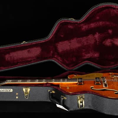Gretsch Professional G6120T-55 Vintage Select Edition '55 Chet Atkins Hollow Body with Bigsby Vintage Orange Stain (285) image 8