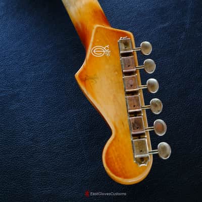 Fender Stratocaster Honey Burst H/S/H Reverse Headstock Aged Relic (RARE) image 13