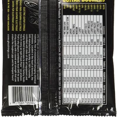 GHS GBTNT Boomers Electric Guitar Strings, Thin &amp; Thick 10-52 image 2