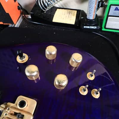 Carvin DC400T Purple Quilt Maple Neck Through Electric Guitar USA image 22