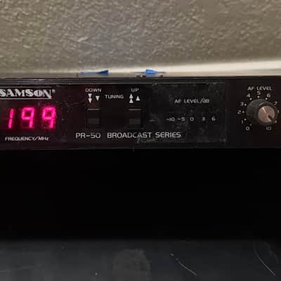 Samson PR-50 Broadcast Series PLL Digital VHF Wireless Receiver Selectable Freq serial # 00002 image 1