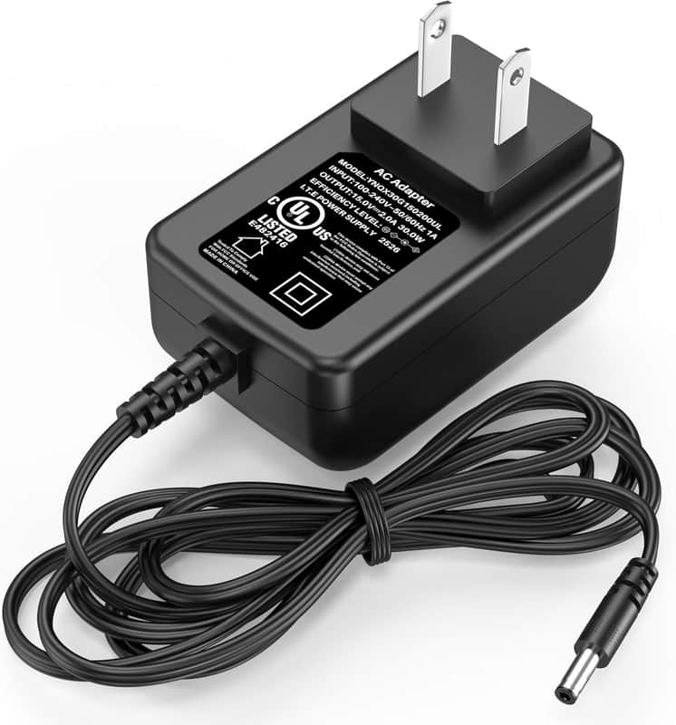 15V DJ Controller Charger Compatible with Native Instruments Power Cord AC Adapter for Maschine Mikro 21947 22550 MK2 Studio NI Traktor Kontrol Audio 2 S2 MK2 MK3 S2MK2 S2MK3 Soundcard System 1.2A image 1