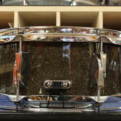 Canopus 5x14 Yaiba Birch Snare Drum in Ice Black Sparkle image 2
