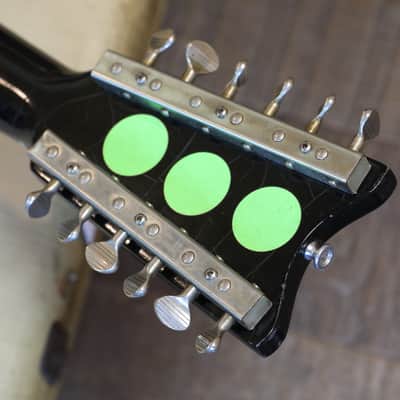 Danelectro Teardrop Bellzouki 7010 2 Pickup Electric Guitar Black Space + HSC image 20