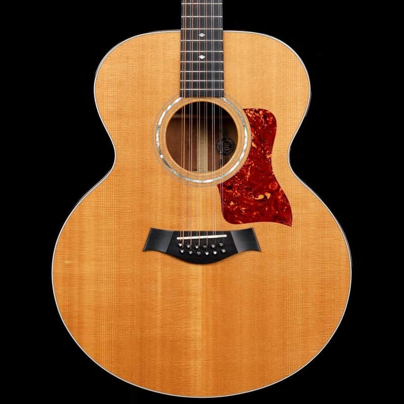 Taylor 555 12 String Acoustic Jumbo Guitar Natural image 1