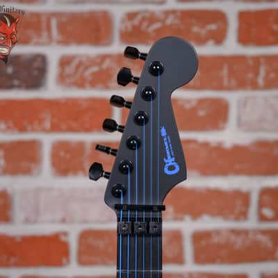 Charvel USA Custom Shop DK24 2H FR Roasted Satin Blue on Black 2026 w/OHSC image 10