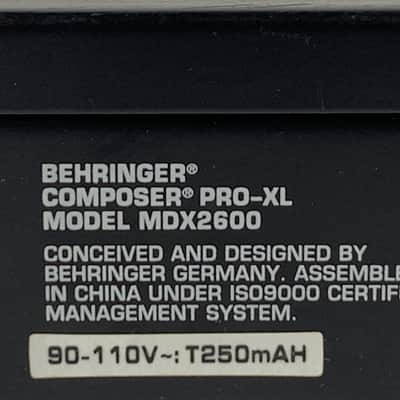 Behringer MDX2600 Composer Pro-XL Compressor / Limiter 2010s - Standard HSHM image 9