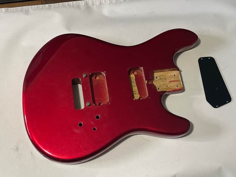 1983 Matsumoku Era Made in Japan Kramer Focus 2000 Candy Apple Red Guitar Body Floyd Ready image 1