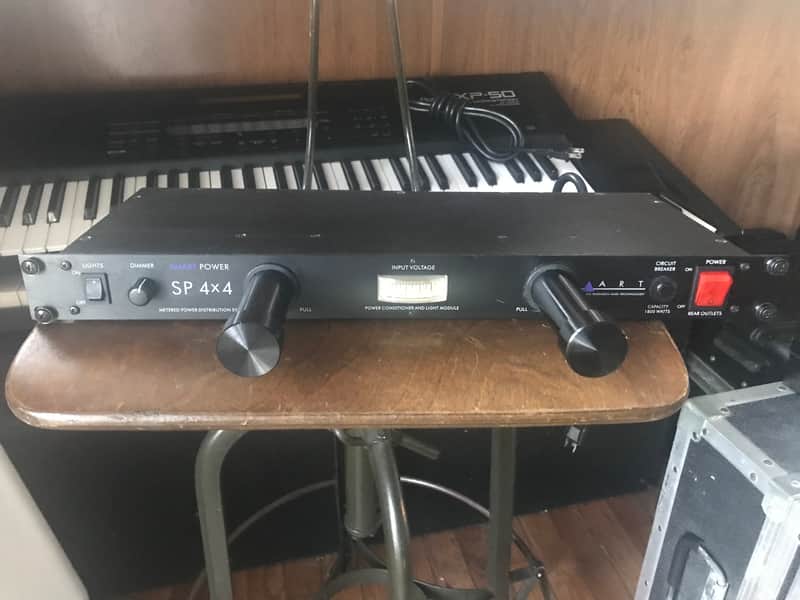 ART (Furman style) SP 4x4  Power Distribution System with pull out lights, Voltage monitor and rack mount bolts and washers image 1