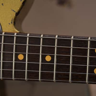American  Fender Telecaster Custom Heavy Relic  Gold Sparkle TX Specials image 20