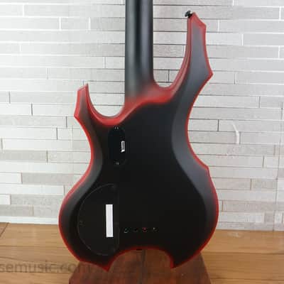 ESP LTD FL-4 Fred Leclercq Signature - Black Red Burst Satin image 2