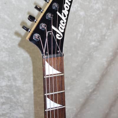 Jackson DK27 Dinky 27" Scale Baritone electric guitar in blue finish with case image 3