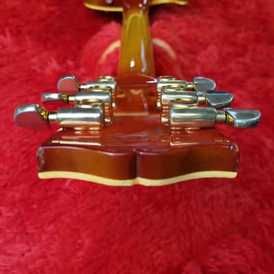 Rare - Aria Pro II LC-800 1977 - Cherry Sunburst - Les Paul Custom - Ebony Fretboard & Mother Of Pearl Inlays - Made In Japan - MIJ image 16