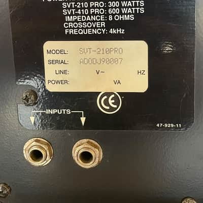 Ampeg SVT II PRO+CABINET SVT 18 e SVT 210 PRO metà anni '90 image 6