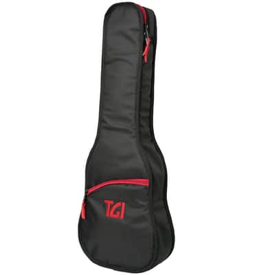TGI Transit Series Concert Ukulele Padded Gig Bag Black & Red image 2