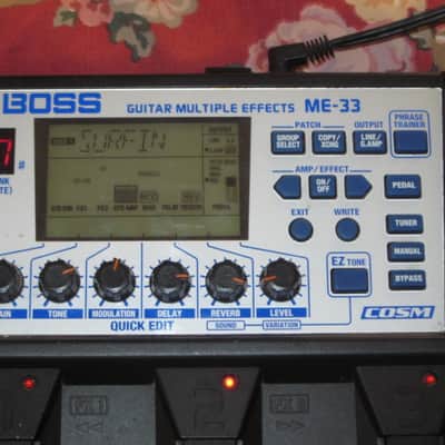 used 2001 Boss ME-33 Guitar Multi Effects (NO box, NO paperwork, NO batteries, NO adapter) light average wear - works fine image 3