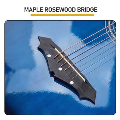 🎸Acoustic Electric Bass Guitar with a Rosewood Fretboard +Soft Case/Gig Bag +Strap +Cable +Picks!🎸 image 2