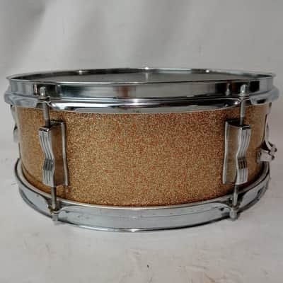 Ludwig 5x14"Champagne Vintage60s Pioneer Snare Drum for Club Date Set Chrome USA image 5
