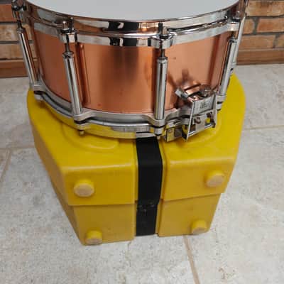 Used Pearl Free-Floating Snare Drum - 14 x 6.5 Copper w/ Case image 9