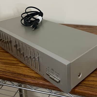 Technics SH-8025 7-band stereo graphic equalizer 1980’s - Brushed aluminum image 3
