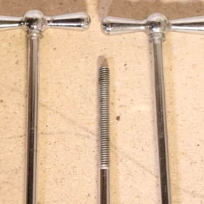 Ludwig 6-1/8" Chrome T Rods 8pk Vintage 1950's -60's image 10