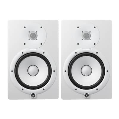 Yamaha HS8 8" Powered Studio Monitor (Pair) Excellent Condition - White image 1