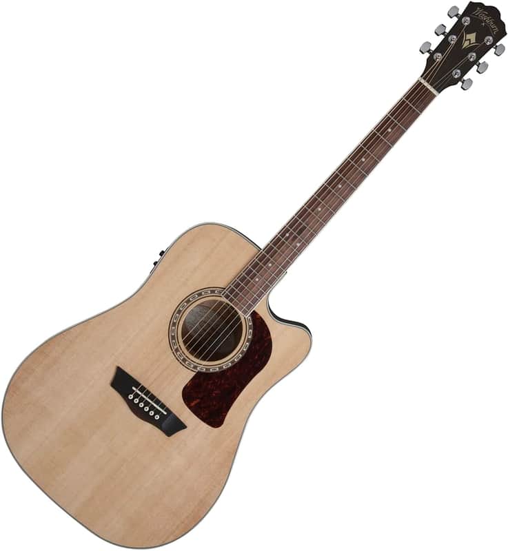 Washburn HD10SCE Heritage Series Dreadnought Cutaway Solid Spruce 6-String Acoustic-Electric Guitar image 1