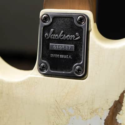 Jackson Custom Shop Special Edition PC1 Phil Collen Signature HSS FR84 Electric Guitar - Nitro Tour Relic Vanilla Shake with Hardshell Case image 17