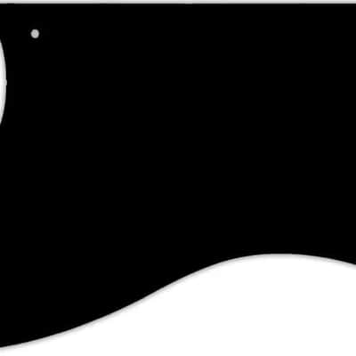 WD Custom Pickguard For Left Hand Fender Cabronita Precision Bass #09 Black/White/Black/White/Black