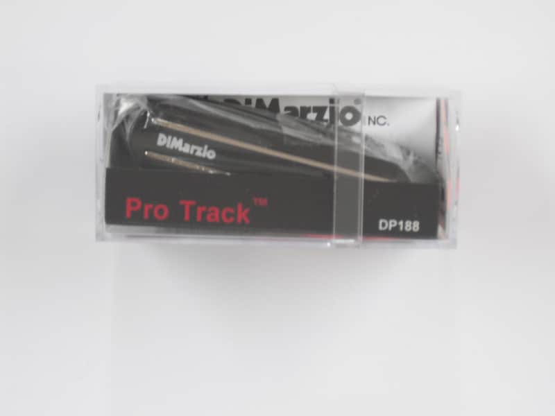 DiMarzio Pro Track Single Coil Pick-up Black W/Nickel Plated Rails DP 188 image 1