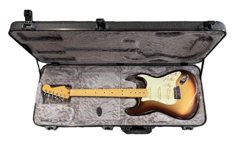 Fender American Ultra Stratocaster with Maple Fretboard 2023 Mocha Burst image 1