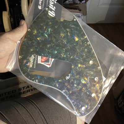 WD Musicman Stingray 5 String Pickguard Black Abalone Pearl + Free Screws + Free Shipping image 4