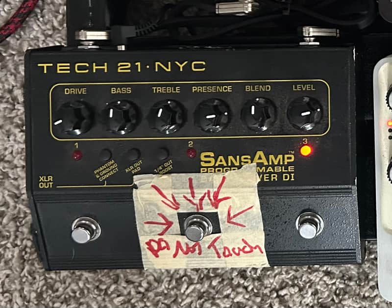 Tech 21 Sansamp Programmable Bass Driver 2008 - Present - Black image 1