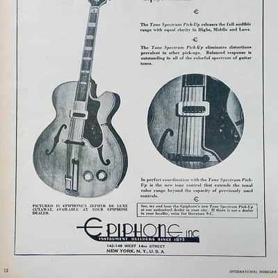 All-Original 1949 Epiphone Zephr Deluxe Regent Archtrop Bild 25